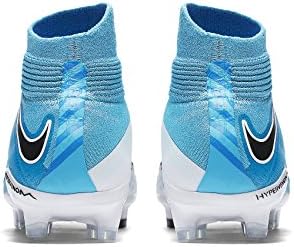 Nike Jr Hypervenom Phantom 3 DF FG (azul/branco), Branco, 5 Big